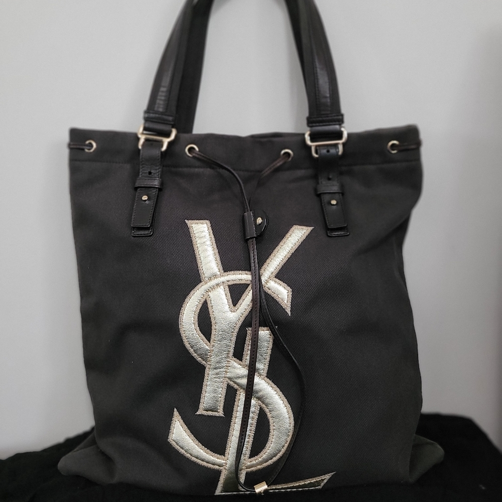 YSL Kahala brown tote bag